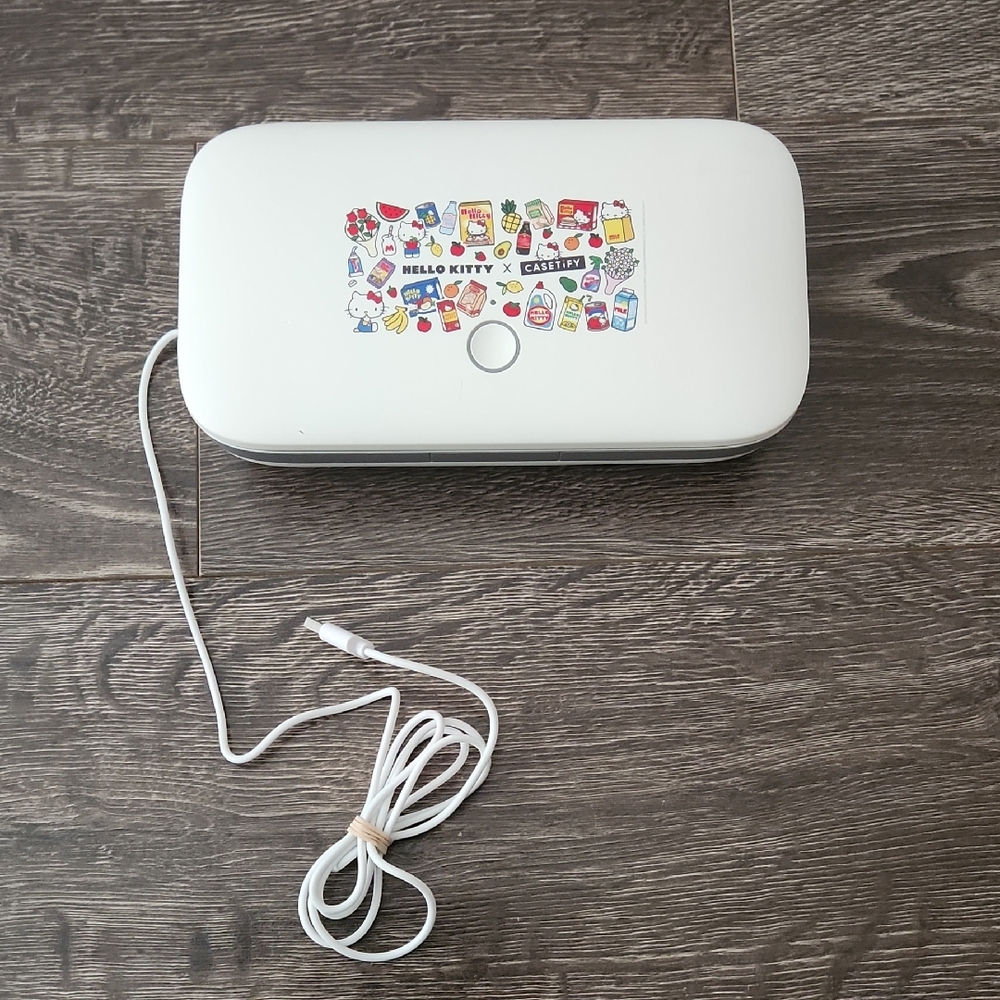 Hello Kitty x Casetify phone UV sanitizer